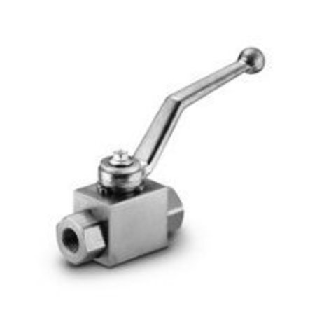 MIDLAND METAL Ball Valve, 2Way High Pressure, 114 Nominal, NPTF, 5000 psi, 22 to 212 deg F, Reduced Port, S GE2114TNPT